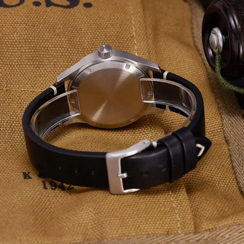 Baltany 2023 المجال العسكري التلقائي ساعات آلية NH35 التلقائي الياقوت 100 متر مقاوم للماء التقويم خمر تحية الساعات