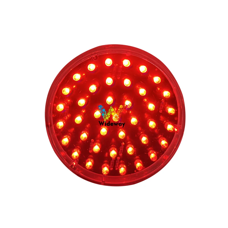 وحدة إشارة المرور LED الصغيرة 100 مم بدون قناع أحمر أصفر أخضر ألوان DC12V DC24V متاحة للبيع