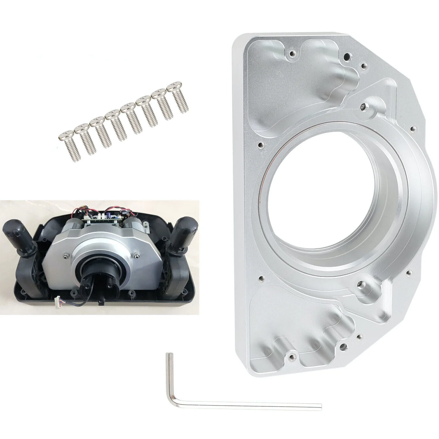 Aluminum Alloy Bracket Bearing Seat Steering Wheel Repair Modification for Logitech G25 G27 G29 G920 G923