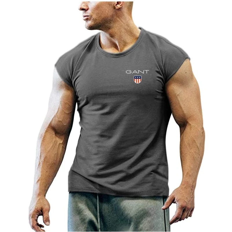 Sports and Fitness Men\'s Short Sleeve Oversize T-shirt Men Bodybuilding Sport Training Exercise T-shirt Man Gym Crossfit Tees