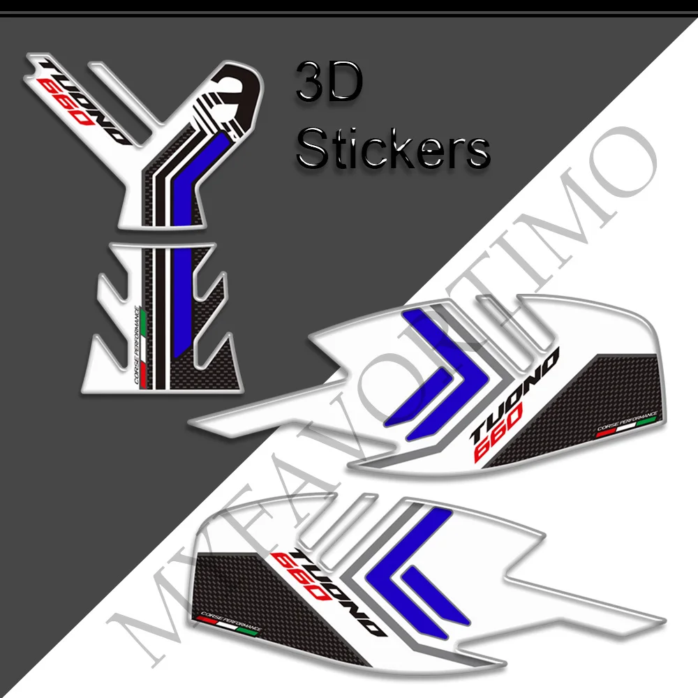 สติกเกอร์ติด Tuono660 Aprilia 660 2019-2022อุปกรณ์เสริมรถจักรยานยนต์สติ๊กเกอร์แผ่นรองถังน้ำมันเชื้อเพลิงก๊าซชุดป้องกันเข่า