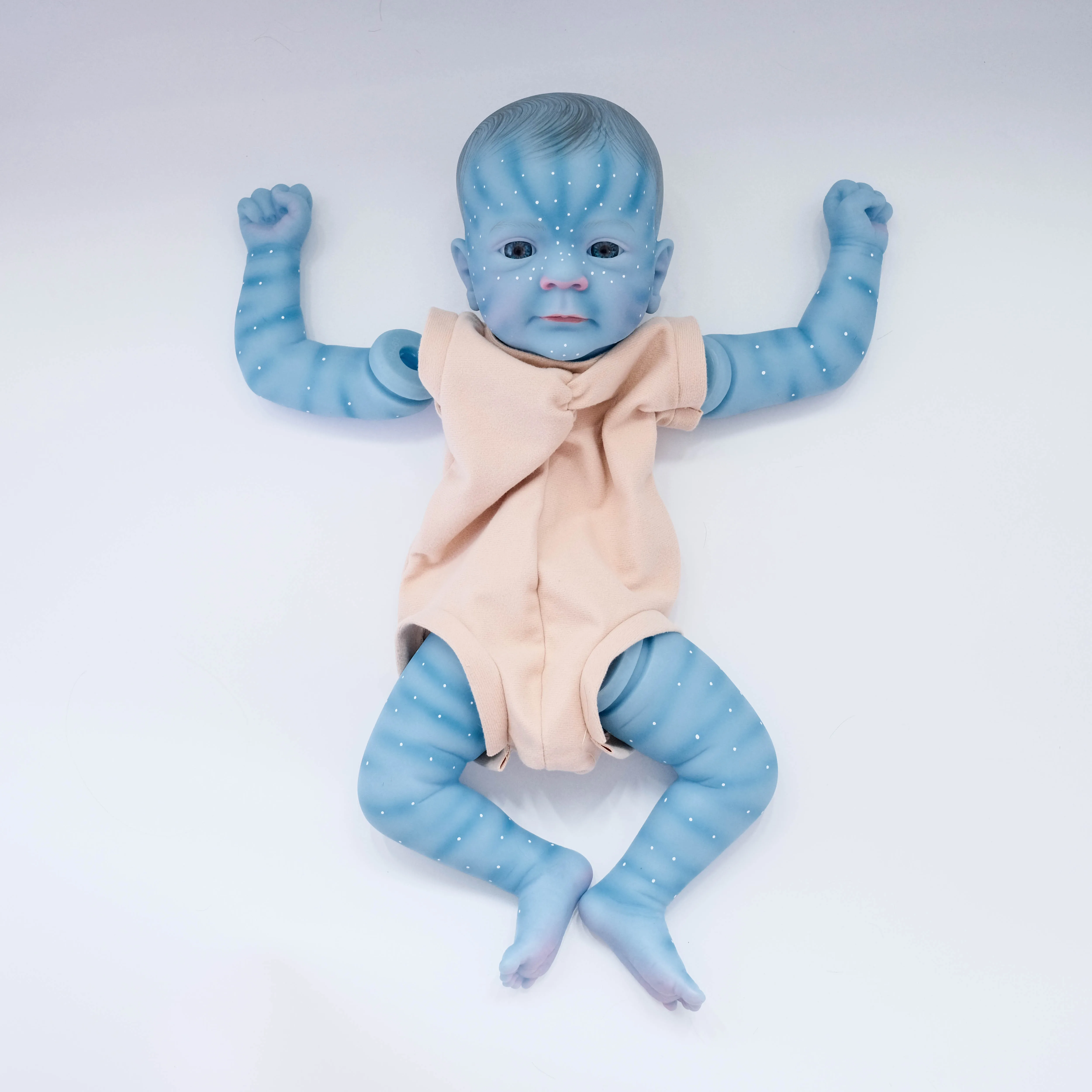 NPK 18 นิ้ว Fecilia Avatar Woodland เหมือนจริง Reborn ตุ๊กตาชุด-ทาสีตุ๊กตาที่ยังไม่เสร็จสําหรับ DIY ของเล่น Crafting
