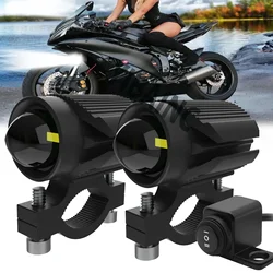 Motorcycle LED Light motorcycle Projector Lense 12V 24V Front Driving Light Super Bright for BMW Yamaha Electric 4X4 Accessories