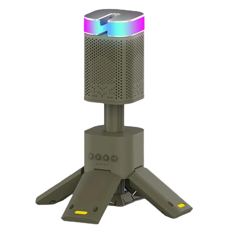 ABYN-Luce da campeggio con illuminazione telescopica 14000Mah Torcia LED impermeabile ricaricabile per esterni con altoparlante con supporto magnetico