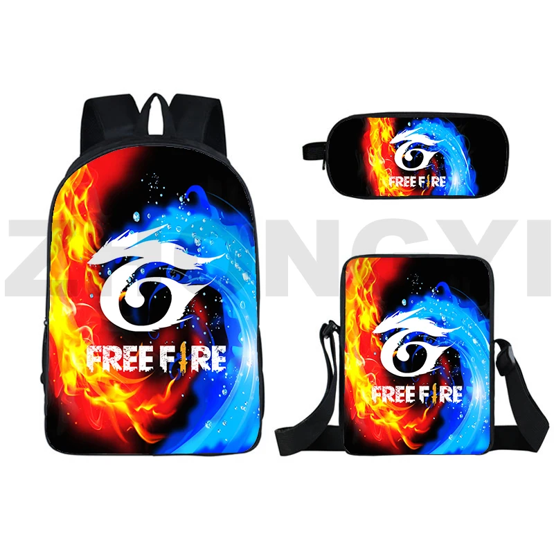 

Women Cosmetic Bags Free Fire Garena Backpack Children Large School Bag Laptop 16 Inch Rucksack Teenager Free Fire Shoulder Bag
