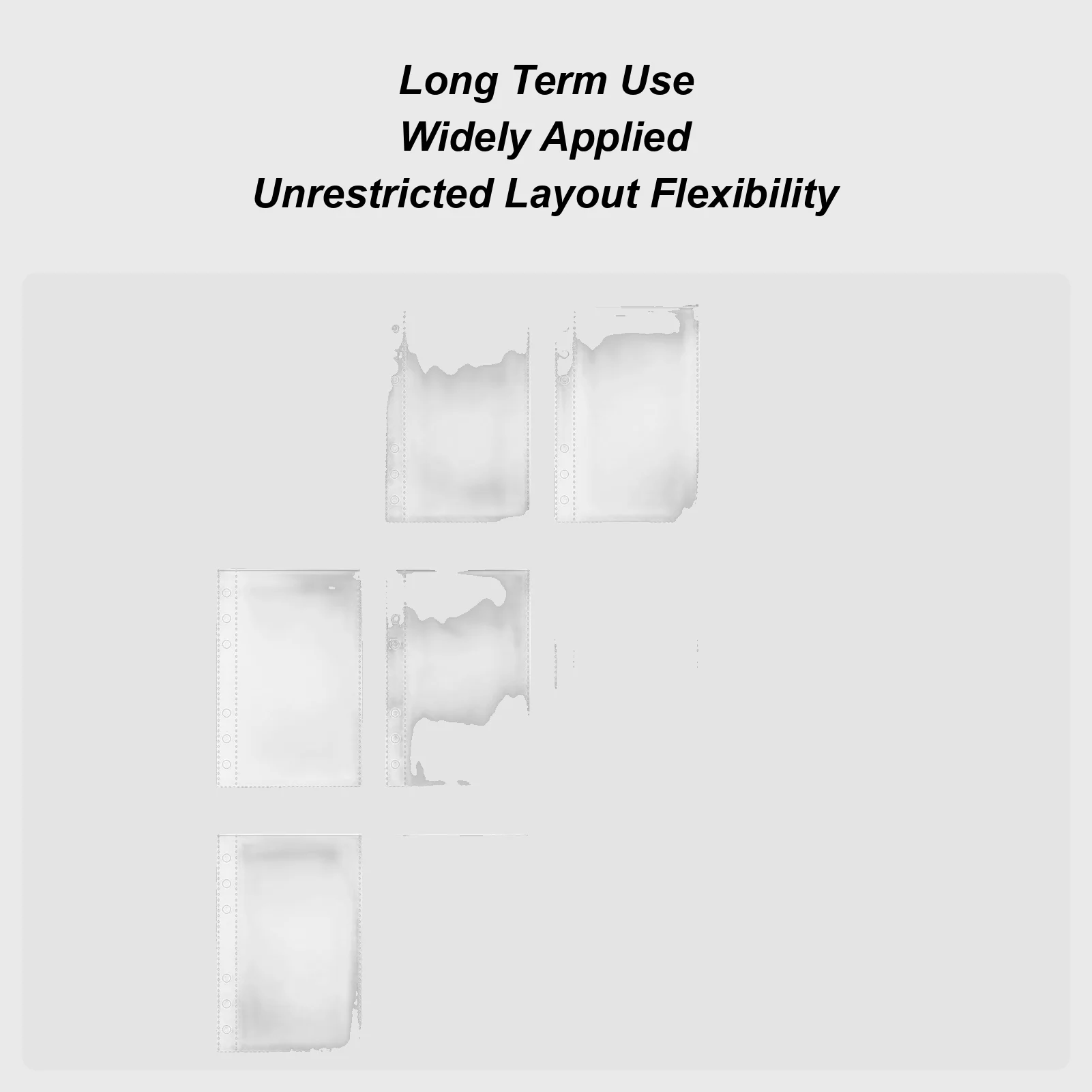 

Binder Pocket Sleeves 10 Pieces Clear Binder Sleeves Pocket Sheets Top Loading Protectors For Cash Organizer Business Card