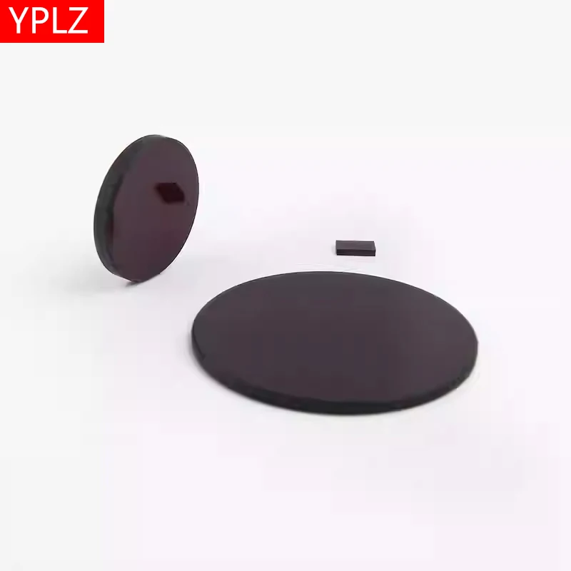 YPLZ-Optical Red Glass 670nm Long Wave Pass Filter Colored Glass Red Filter Red Glass Plate Red Filter Transmitting Red Light