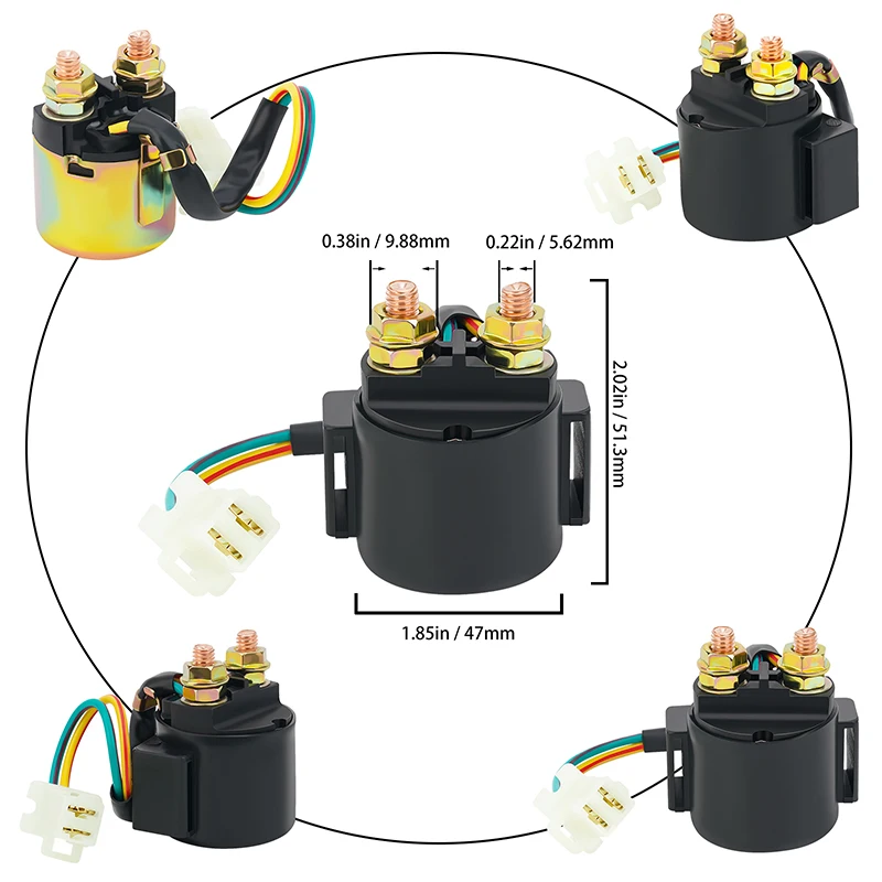 Motorcycle Starter Solenoid Relay ignition switch For HYOSUNG GT125R GT250R GT650R  MS1-125 MS3-250 For POLARIS