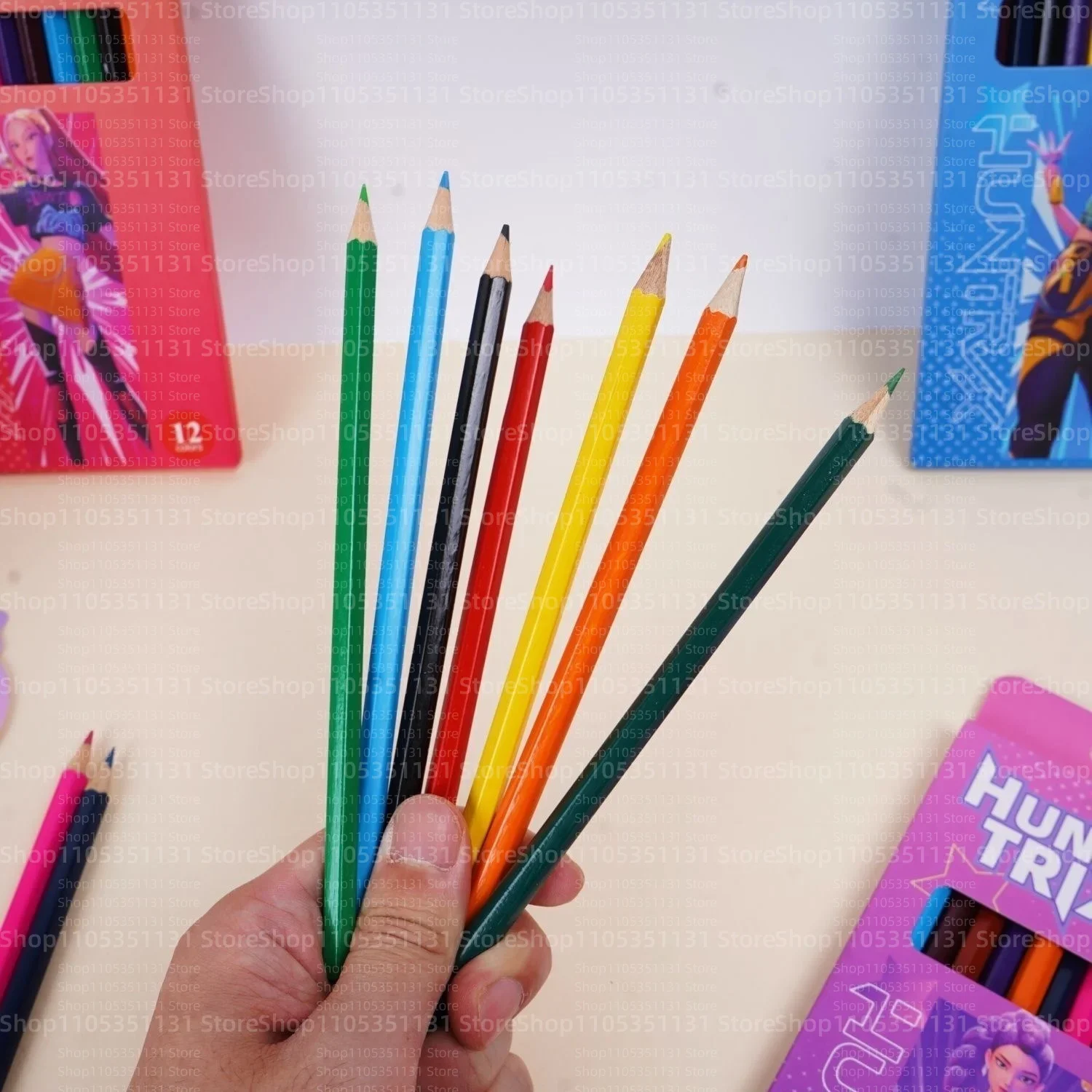 Anime-Mädchen Lumi Mila Zoi Hexenjäger-Bleistifte 2B HB Farbstifte Niedliches Cartoon-Schüler-Schreibwarenset für Tägliches Lernen Geschenke – Detail 23