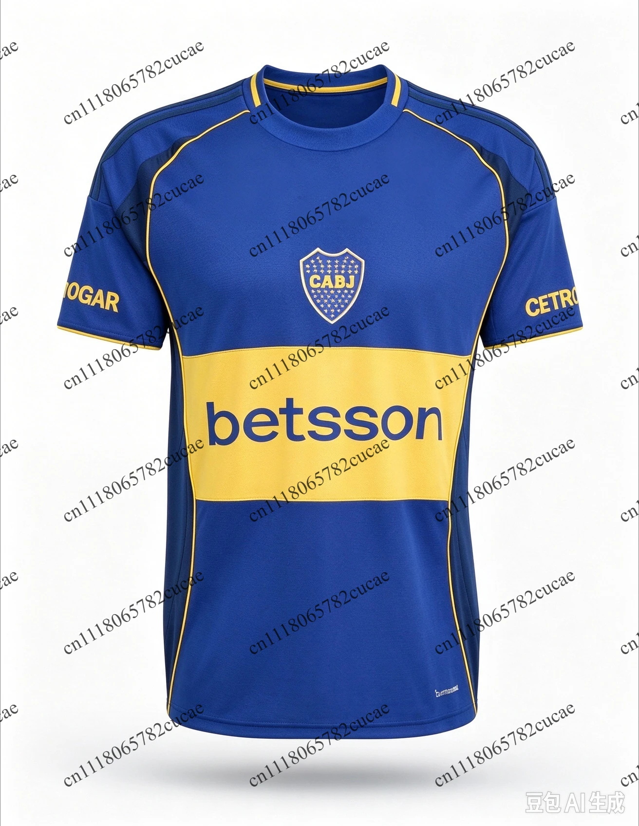 Boca Juniors 2026_27 Football Jersey, 3D Printed Quick-Dry Breathable T-Shirt, Men and Women Mesh Football Sports Jersey