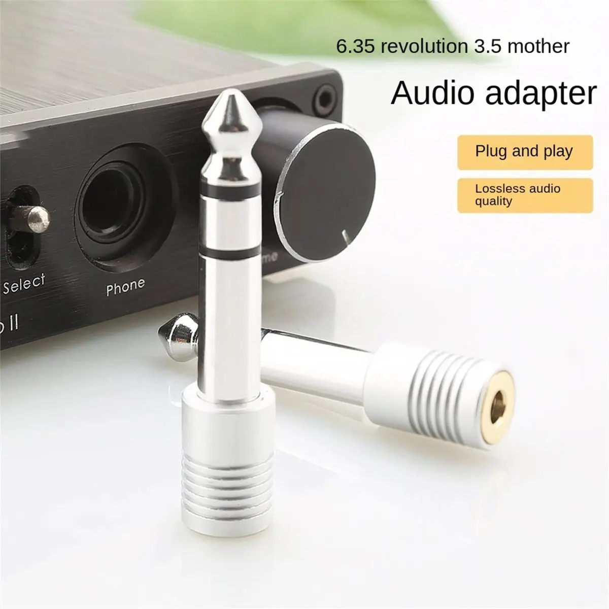 High Quality 3.5mm Audio Jack Converter Jack Speaker Connector 6.35mm Male to 3.5mm Female Audio Connector for Speaker