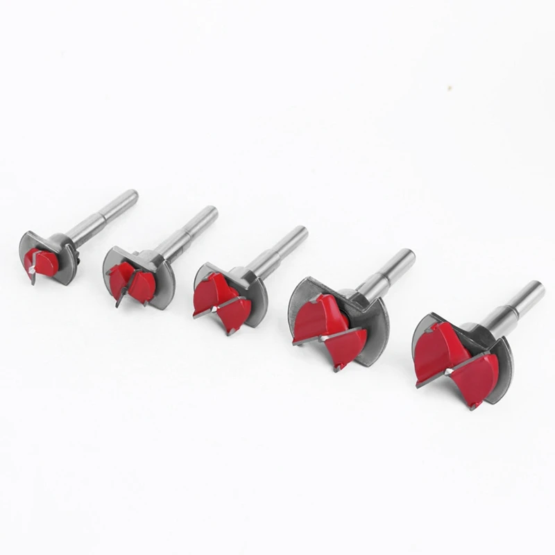 Positioning Hole Saw Kit Adjustable 15-35Mm Hinge Hole Opener Woodworking Carbide Drill Bits Set