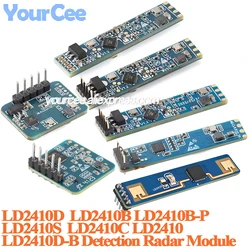 10pcs/1pc LD2410C LD2410D LD2410 LD2410B LD2410S 24G Human Presence Sensor Millimeter Wave Radar Module Non-contact Heartbeat