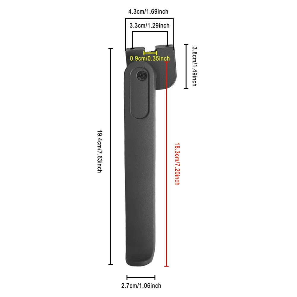 Parking Solution 194*33mm Electric Scooter Kickstand Easy To Use Foot Support Compact Stand Foot Support Stand