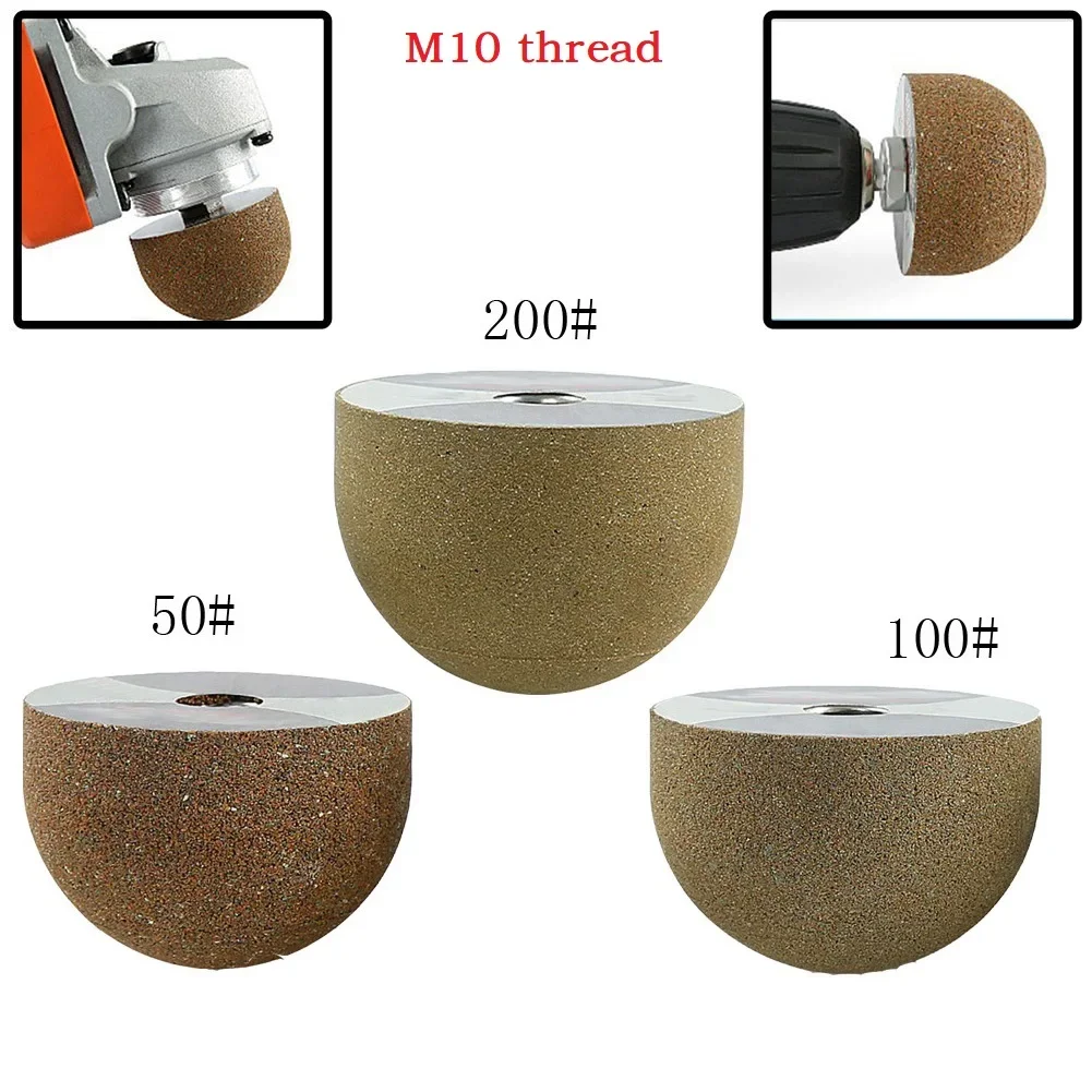 

M10 Thread Diamond Round Grinding Head Wheel Abrasive Tool 50/100/200 Mesh Conical Diamond Grinding Wheel For Internal Arc