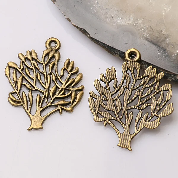 

20pcs 30*25mm Antiqued Bronze Color Peace Tree Charms EF3405 Charms for Jewelry Making