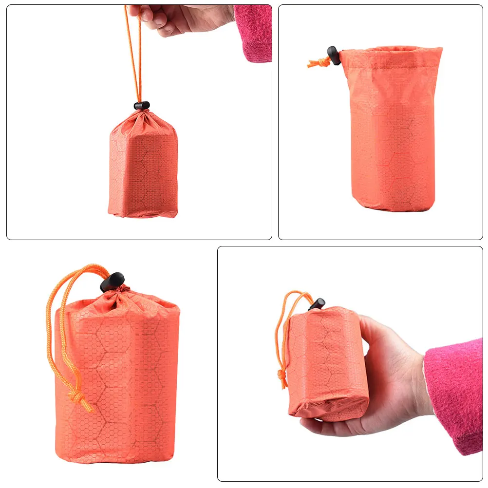 

2pcs Sleeping Bag Compression Sack Waterproof Aluminum Coated Fabric Portable Storage Bag for Outdoor Camping Travel Lightweight