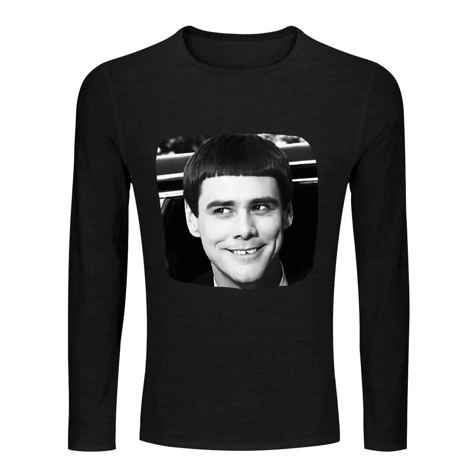 Funny Jim Carrey Face Fanart Gift Long T-Shirt korean fashion Anime t-shirt black t shirt clothes for men