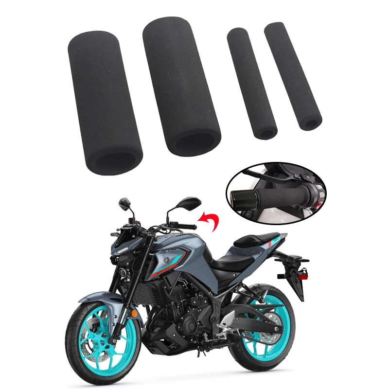 

22mm Motorcycle Handlebar Foam Hand Grips Sponge Gloves Lever Cover Anti-slip ​For YAMAHA MT03 MT07 MT09 MT10 FZ07 FZ09