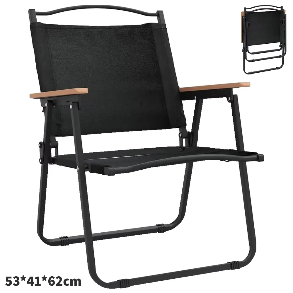 Sedia pieghevole da esterno, sedia portatile per la pesca, sedia da campeggio con schienale, ideale per attività all’aperto, spiaggia, giardino, picnic e per rilassarsi a casa.