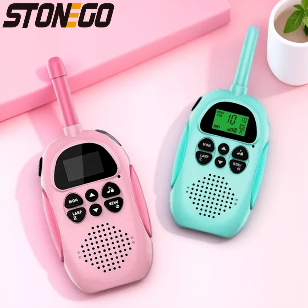 

Kids Rechargeable 22 Channels Walkie Talkies Toys Long Range 3KM 2 Way Radio Pair Best Gifts