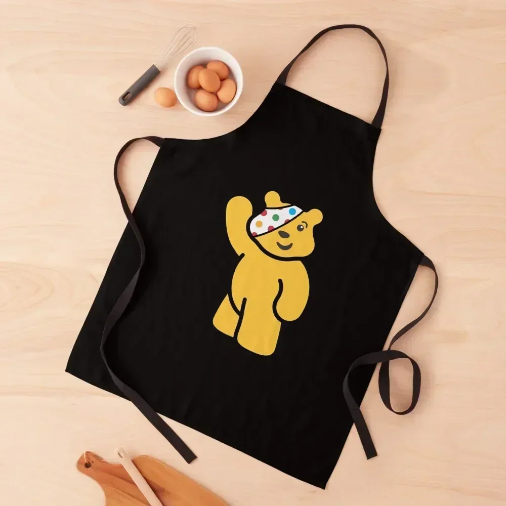 

Фартук Pudsey Bear для женщин на Хэллоуин, аксессуары для дома, кухонные инструменты, кухонная одежда для мужчин, фартук
