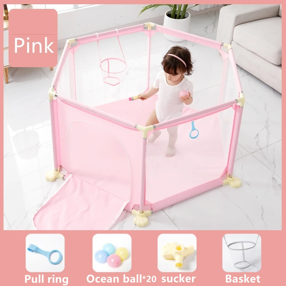 Playpen bayi untuk anak-anak dalam ruangan bayi Tempat bermain taman permainan bayi Playpen anti-tabrakan keamanan anak pagar penghalang