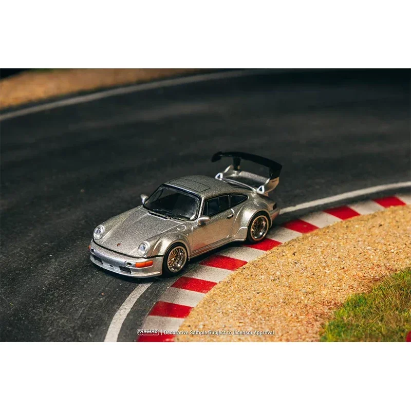 PreSale TW 1:64 RWB 964 Silver Diecast Car Model Collection Toys Tarmac Works