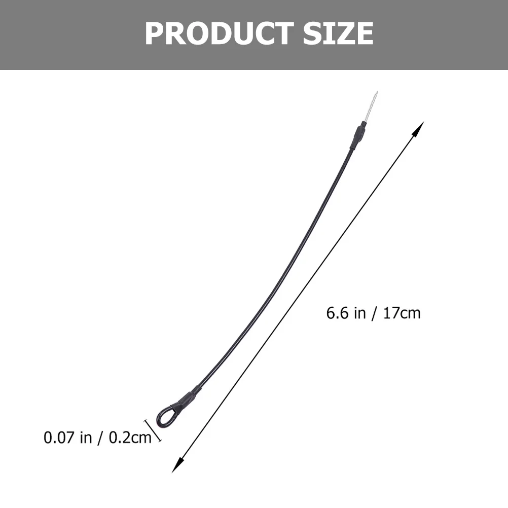 50 قطعة حلقة حبل أمان شديدة التحمل مع طلاء بلاستيكي مرن من الفولاذ لنظام تثبيت علامات ملصقات الحقيبة