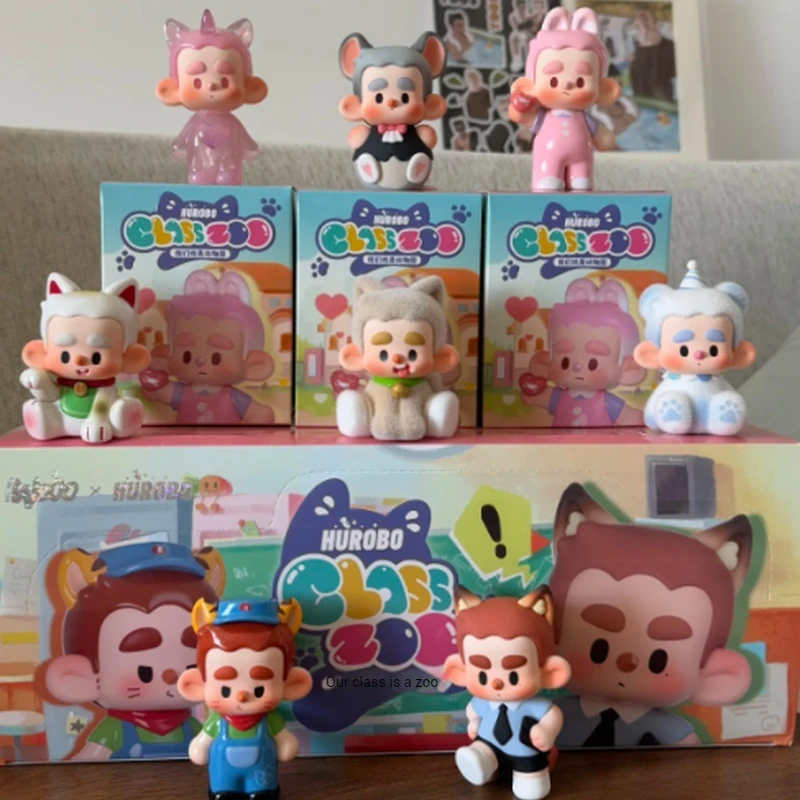 В наличии подлинная Hurobo наша класс - это зоопарк, украшение для слепых коробок, тайная коробка, игрушка, кукла, фигурки, сюрприз, индивидуальный подарок