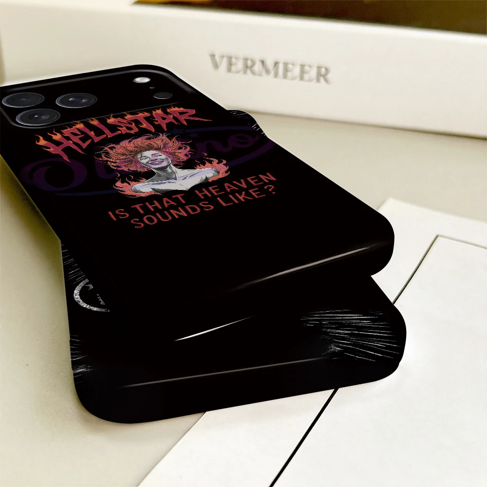 Fashion Graffiti H-H-Hellstars Phone Case For iPhone 17 16 15 14 13 12 11 E Plus Pro Max Mini Glossy HD Hard Cover Film Shell view 4