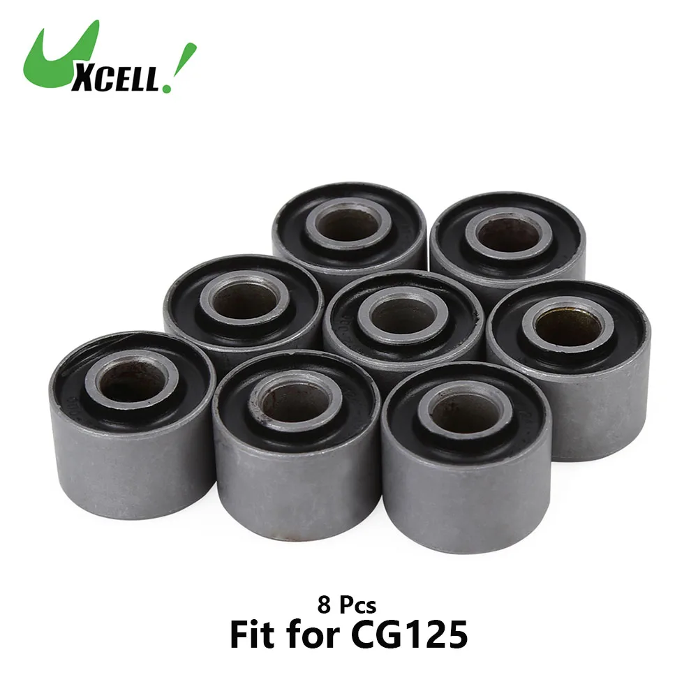 Uxcell 8Pcs 41241-222-000 Metal 10mm Motorcycle Rear Wheel Damper Bushing for CG125 Scooter Wheel Damper Bush