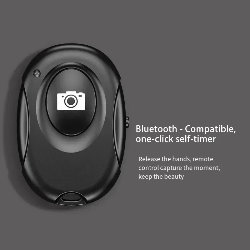 1pc Mini Portable Blth Remote Control Wireless Selfie Shutter Control For Mobile Phone Selfie Artifact Shutter Remote Control