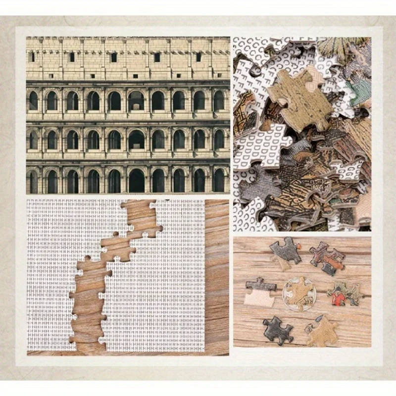大人 1000 ピース紙パズルコロッセオジグソー有名なランドマーク教育ゲーム家の装飾壁ディスプレイストレスリリーフレジャーおもちゃ