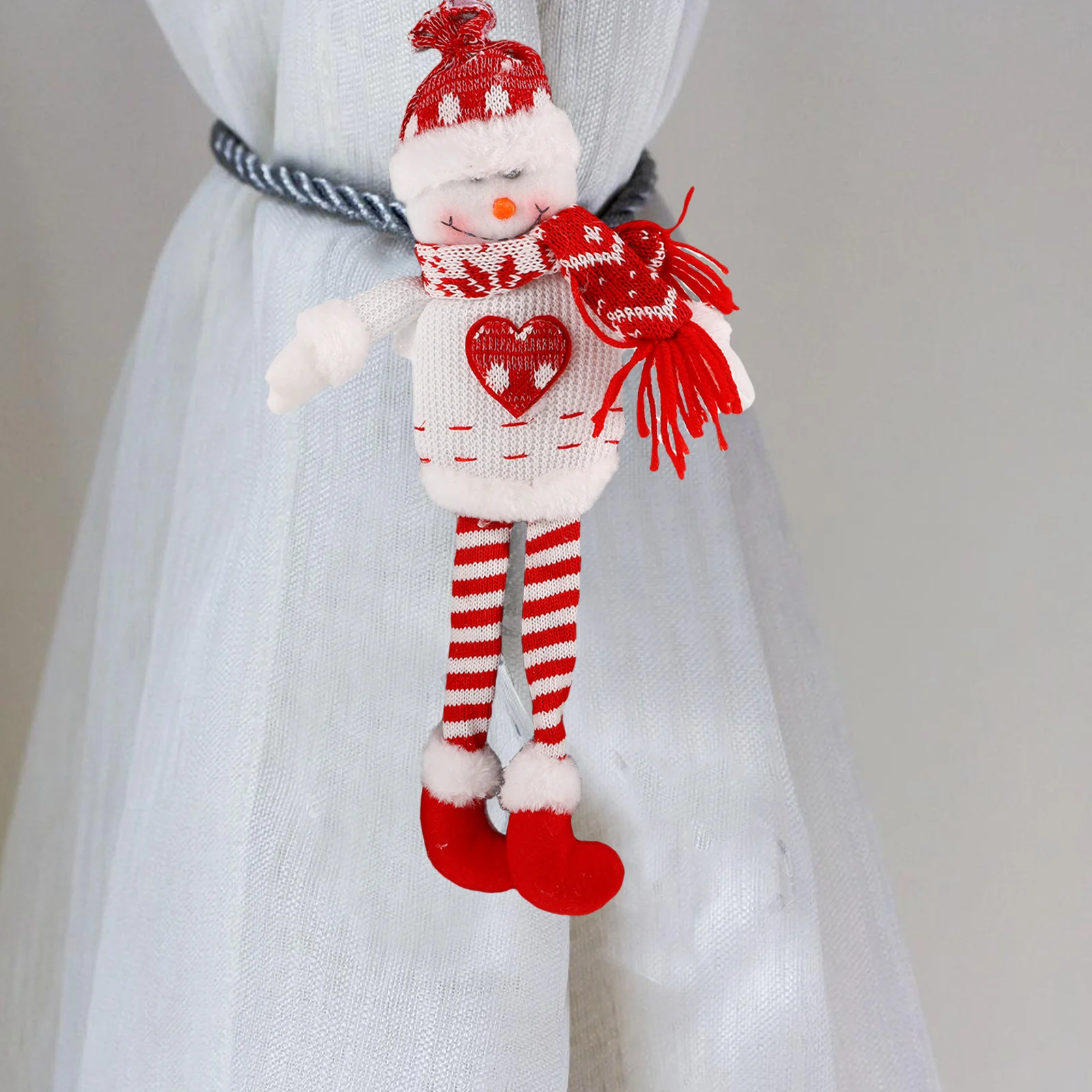 

Curtain Buckle Holders Home Christmas Drapery Tiebacks Hooks Window Decorations Holdback Cotton Fastener Curtains