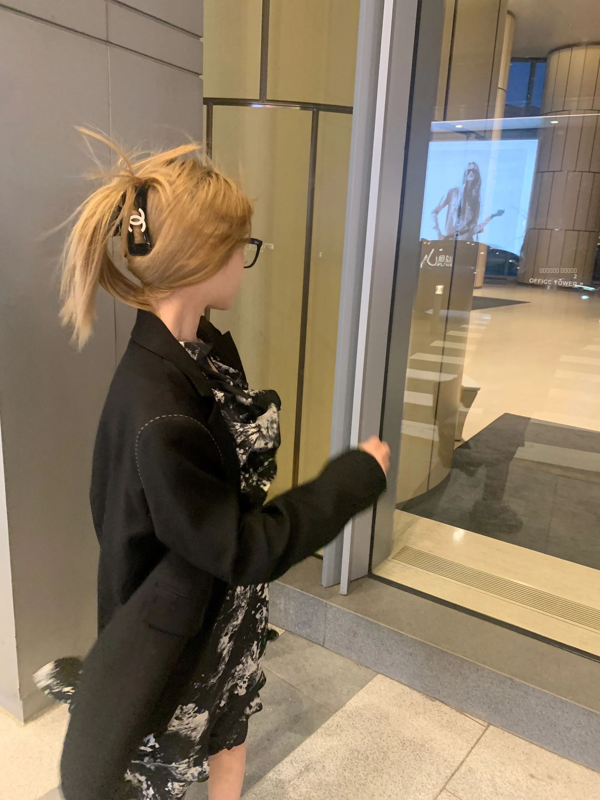 

Uuyeii Casual Bla Women's Suit Jaet Design Sensation Small ence Gown Needle Work Commute Sle Long Sve Button up