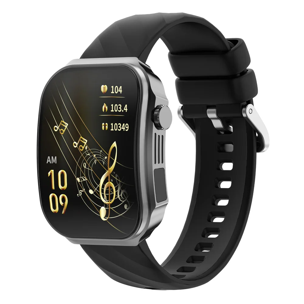New U15 Curved Screen Smart Watch with Bright Flashlight Bluetooth Call Heart Rate Blood Pressure Blood Oxygen Monitor Sports Fi