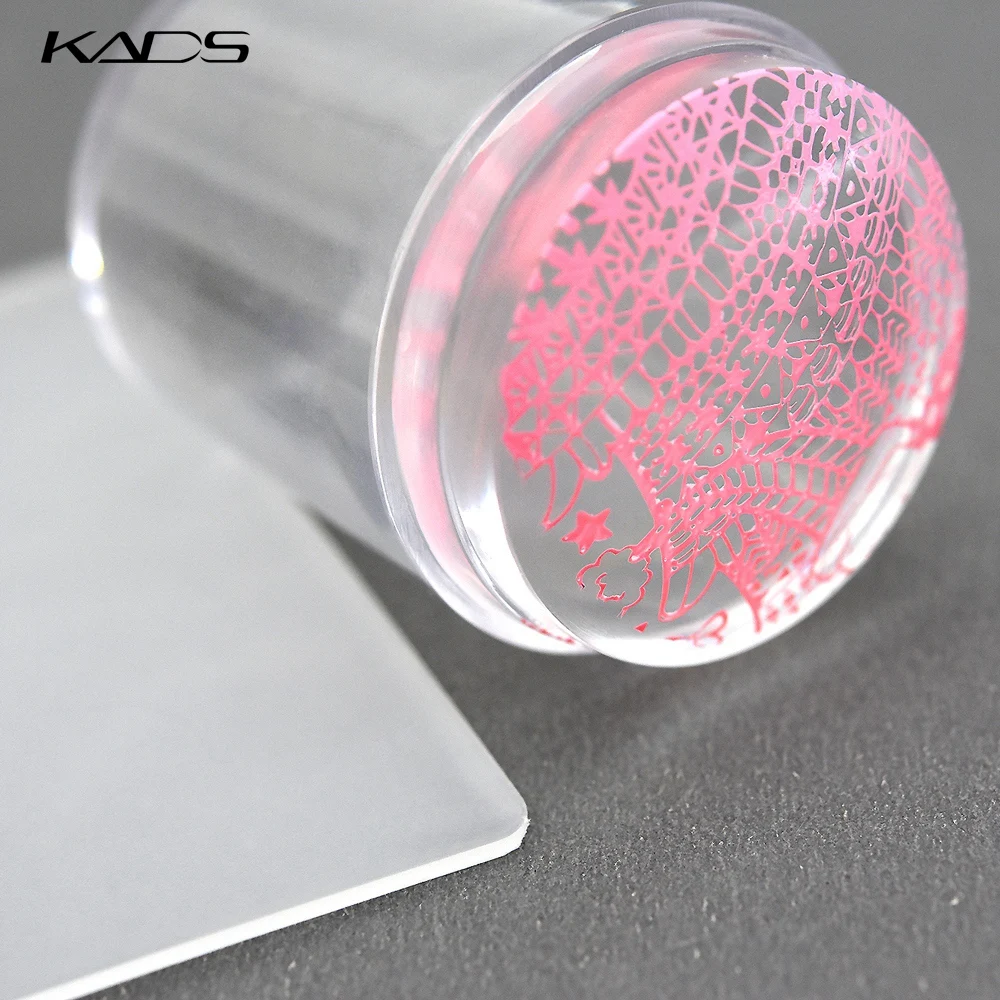 1 Set Transparent Nail Stamper with Scraper Jelly Silicone Head for French Nails Stamp Polish Stencil Template Manicure Kit