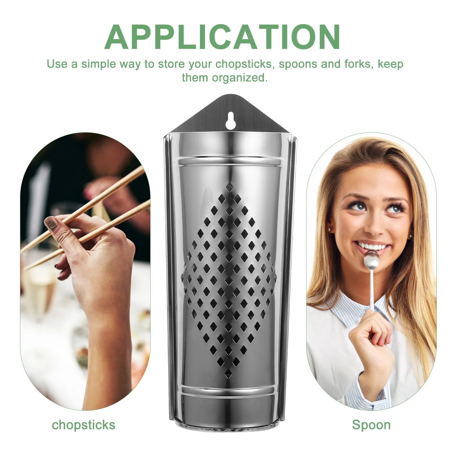 

Stainless Steel Hanging Chopstick Holder Cutlery Draining Rack Kitchen Utensil Organizer Chopstick Holder Utensil Drying Rack