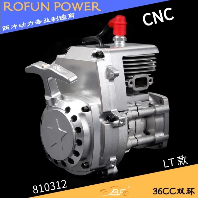 ROFUN Baja 1/5 telecomando per auto 5B/LT motore a due tempi 36cc cromato CNC power