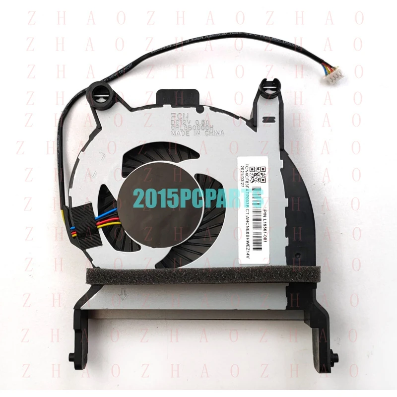 L+ New for HP EliteDesk 800 G4 Desktop Mini PC CPU cooling Fan L19561-001 L19564-001