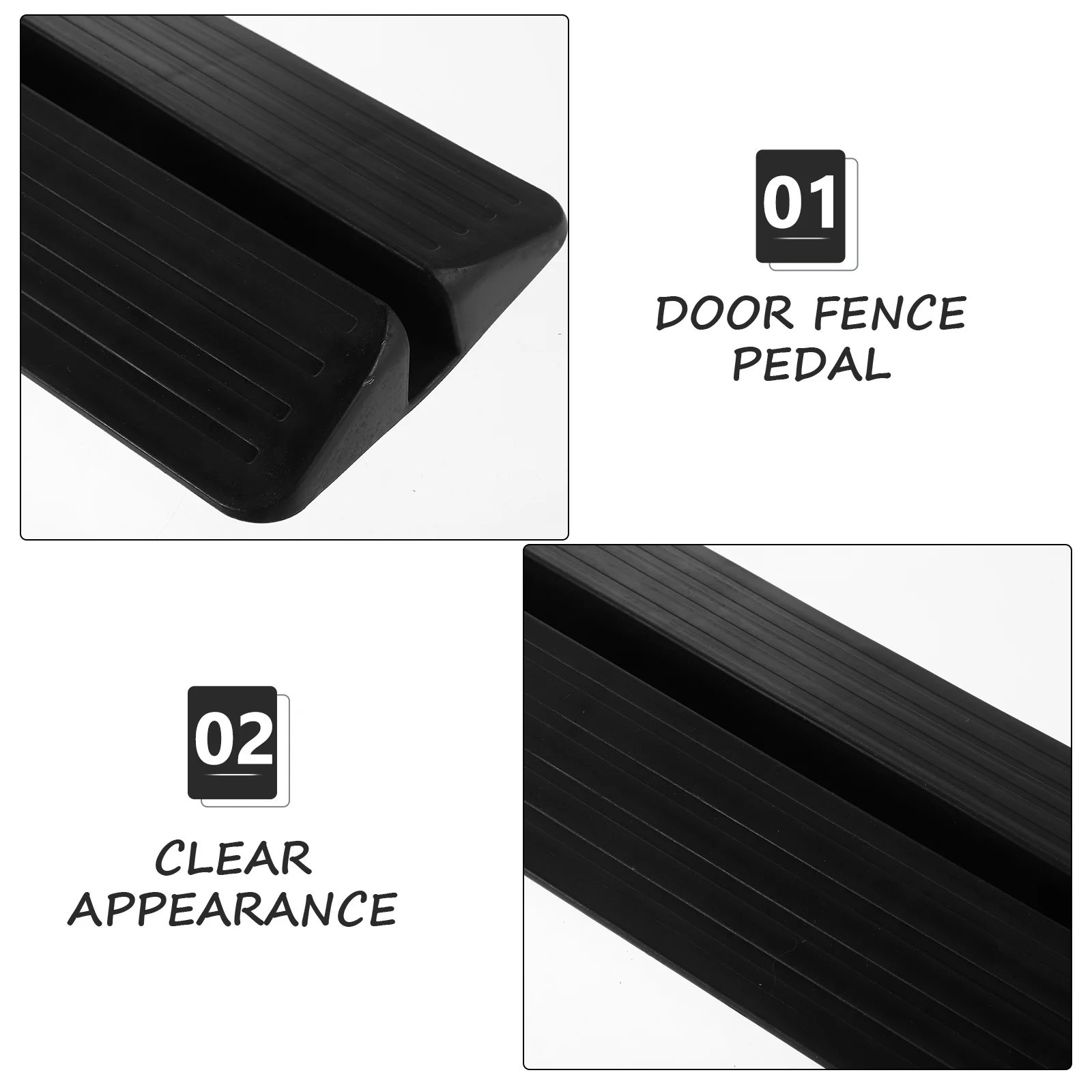 2pcs Baby Gate Ramp Threshold Ramp For Doorway Stair Safety Guardrail Anti-Kick Kickplate Protector Non-Slip Pet Fence Hardware