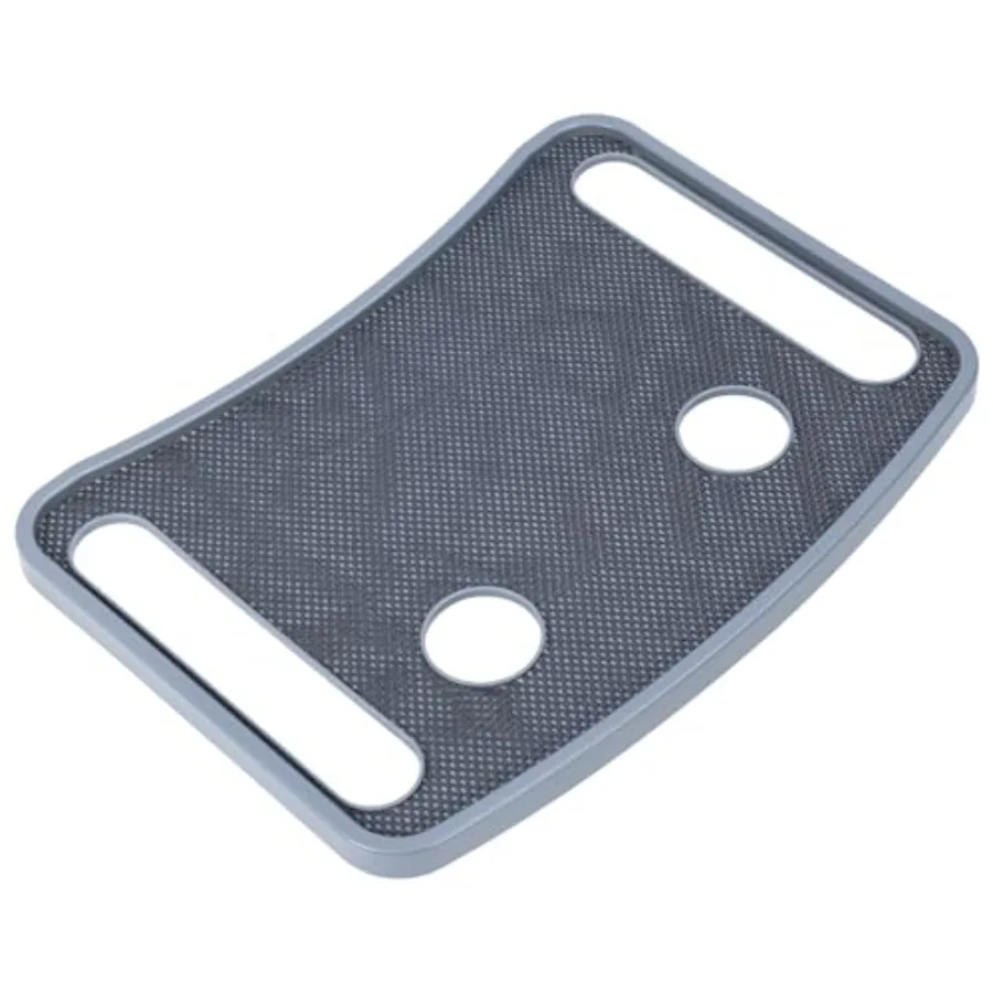 

Walker Tray for Seniors with Dual Cup Holders Side Pouch and Non-Slip Pad Lightweight Durable Food and Drink Table Compatible w