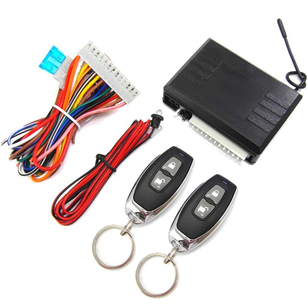 Universal Car Door Lock Trunk Release Keyless Entry System Central Locking Kit With Remote Control Car Accessories Dropshipping
