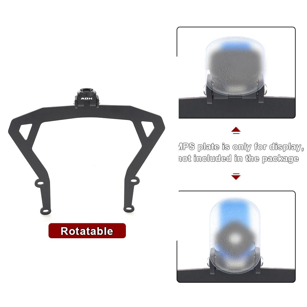 Motorcycle GPS Mount Aluminum Navigation Plate Bracket Mobile Phone Holder Stand Support ADX 300 300ADX ADX300 2024-2026 For SYM