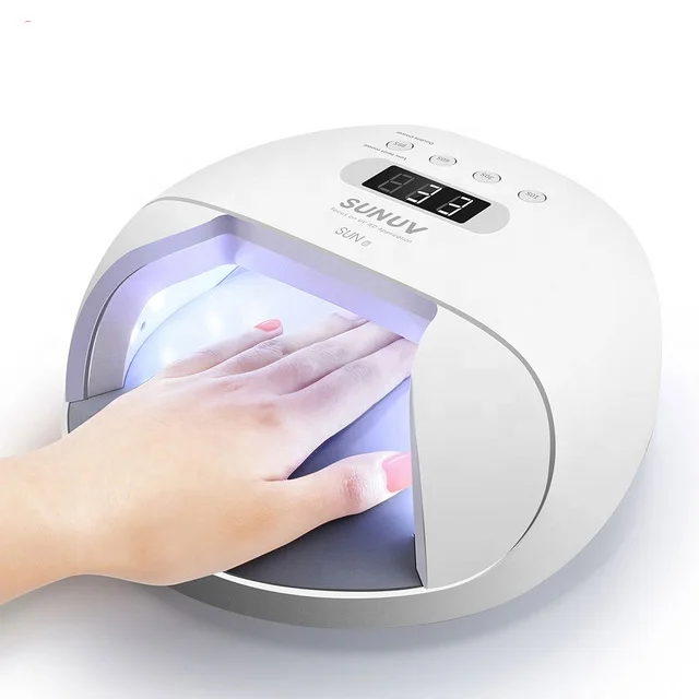 SUN 7plus uv Nail Lamp 48W Nail Dryer for Gel Varnish with 100pcs LEDs Battery Choice Fast Dry Nail Drying