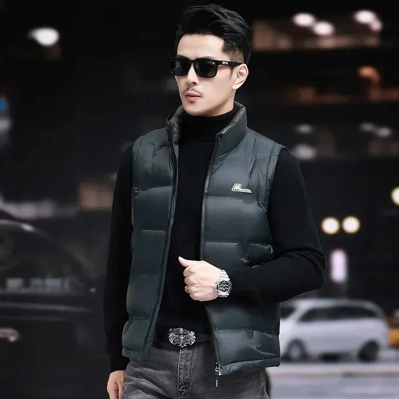 COZOK Designer Clothing Sleeveless Jacket men Lightweight Down Winter Thickened Vest High-end Luxury Filling Goose Men's