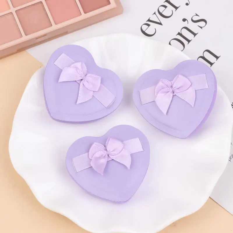 1 قطعة حلوى القطن الأرجواني وسادة هوائية مسحوق نفخة القلب القوس ماكياج مسحوق نفث التي يمكن استخدامها في مجموعات جافة ورطبة #1