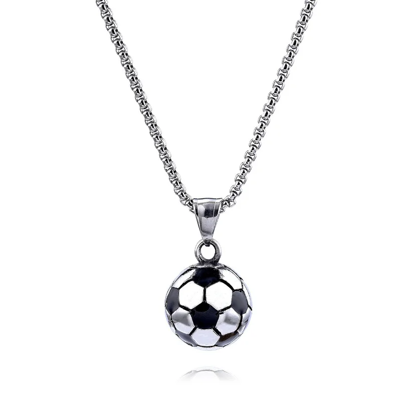 

European and American New Stainless Steel Football World Cup Pendant Men's Jewelry