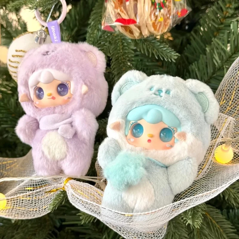 

Yooki V4 Take A Bite Of Bear, плюшевая слепая коробка, плюшевая игрушка, милый компаньон, кукла, сумка, подвеска, брелок, орнамент, загадочная коробка, подарки для девочек